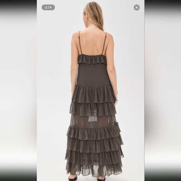 Torn by Ronny Kobo Giselle Ruffled Maxi Dress - Picture 7 of 9